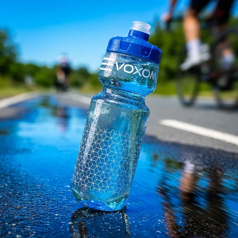 Voxom Wasserflasche F1 klar-blau 710 ml