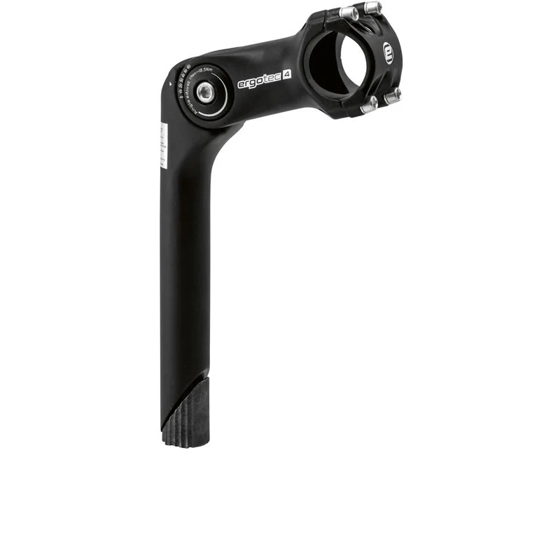 Ergotec Octopus 2 Vorbau - 31,8 mm Lenkerklemmung - 25,4 mm Schaft - 110 mm - winkelverstellbar - 4-Schrauben-Klemmung - Level 4 - schwarz.