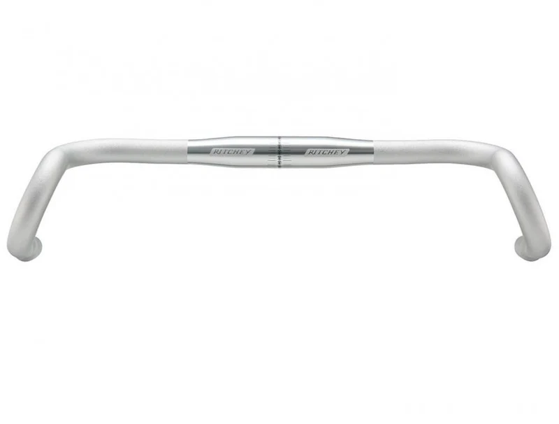 Ritchey Classic VentureMax Drop Lenker 31,8 mm, Breite 46cm - 58,5 cm, 102x76 mm, 6°/24°, HP Silber, ergonomisches Design, ideal für Gravel- und Adventure-Bikes