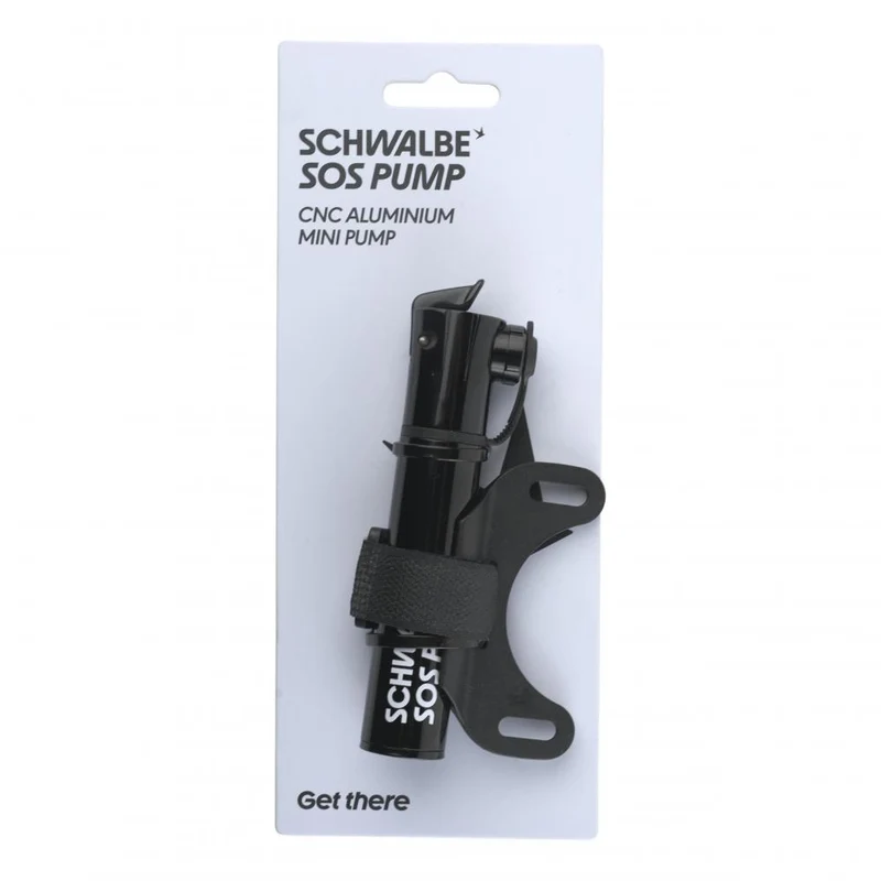 Schwalbe SOS Pump Minipumpe AV/SV/SCV 6 bar mit Rahmenhalter