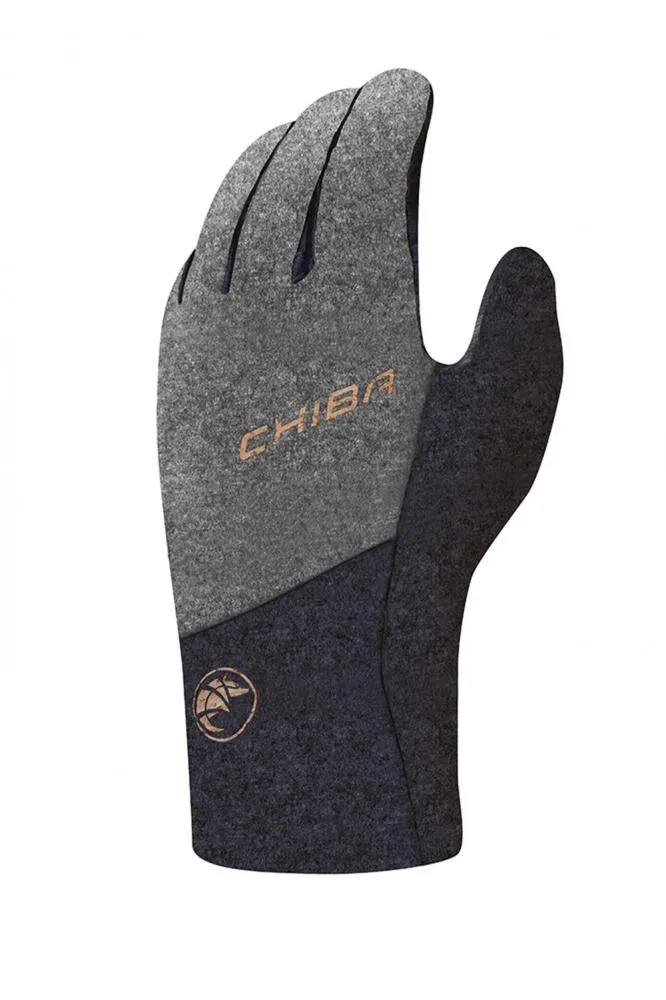 CHIBA All Natural Glove Warm - wasserdicht, winddicht, atmungsaktiv, XS, dunkelgrau