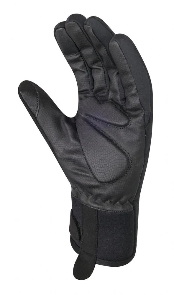 CHIBA 2nd Skin - wasserdichte Radhandschuhe XS schwarz, atmungsaktiv mit Touchfinger