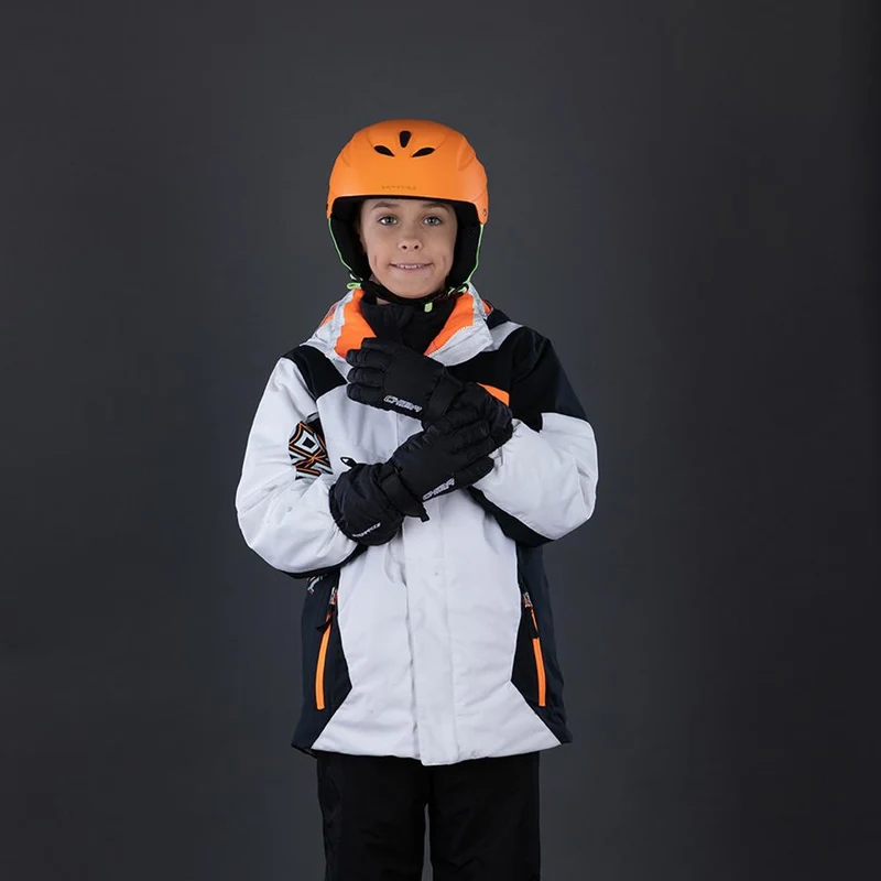 CHIBA Kids Allround Finger - wasserdichte Kinder-Radhandschuhe, Größe 6, schwarz