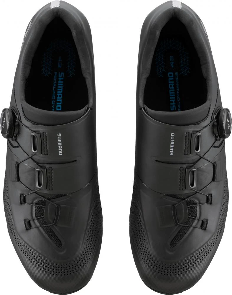 SHIMANO Fahrradschuhe RC503 Herren Damen Road SPD SL Größe 42 breit Schwarz