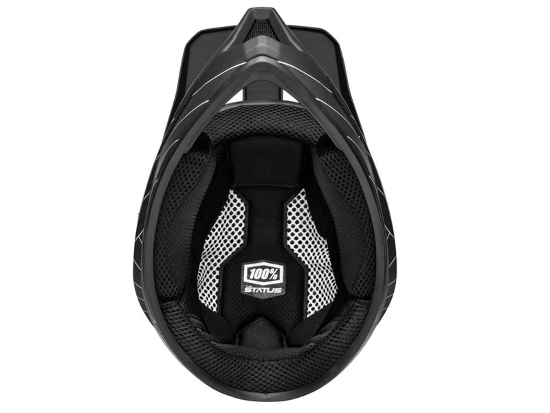100% Status helmet XXL black - leichter Fullface-Helm mit maximalem Schutz