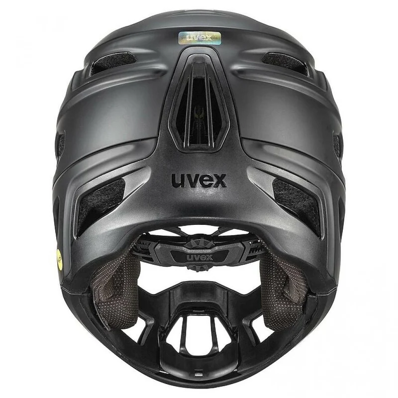 Uvex Revolt MIPS MTB-Helm all black matt 57-61 cm - MIPS, abnehmbarer Kinnbügel, 16 Lüftungen, EN 1078