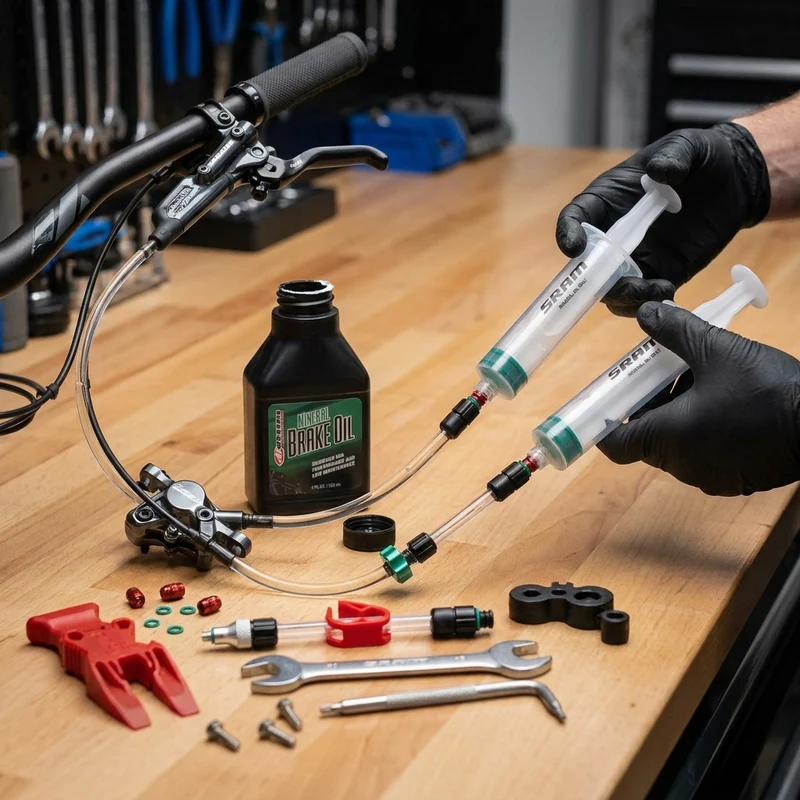 SRAM Mineral Oil Bleed Kit V2 Entlüftungsset mit 120 ml Maxima Mineralöl