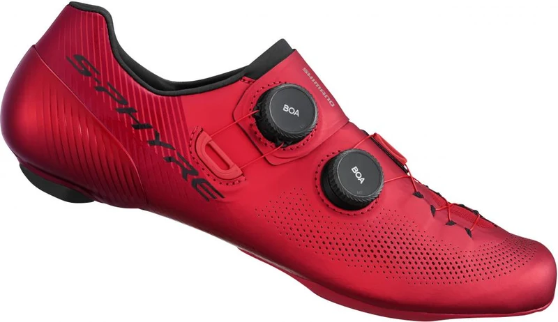 SHIMANO Fahrradschuhe RC903 Damen/Herren Road SPD-SL, Größe 46, Rot