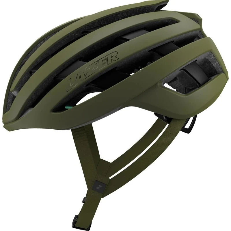 LAZER Helm Z1 KinetiCore Road Matte Pine Green S - leichter Aero-Rennradhelm