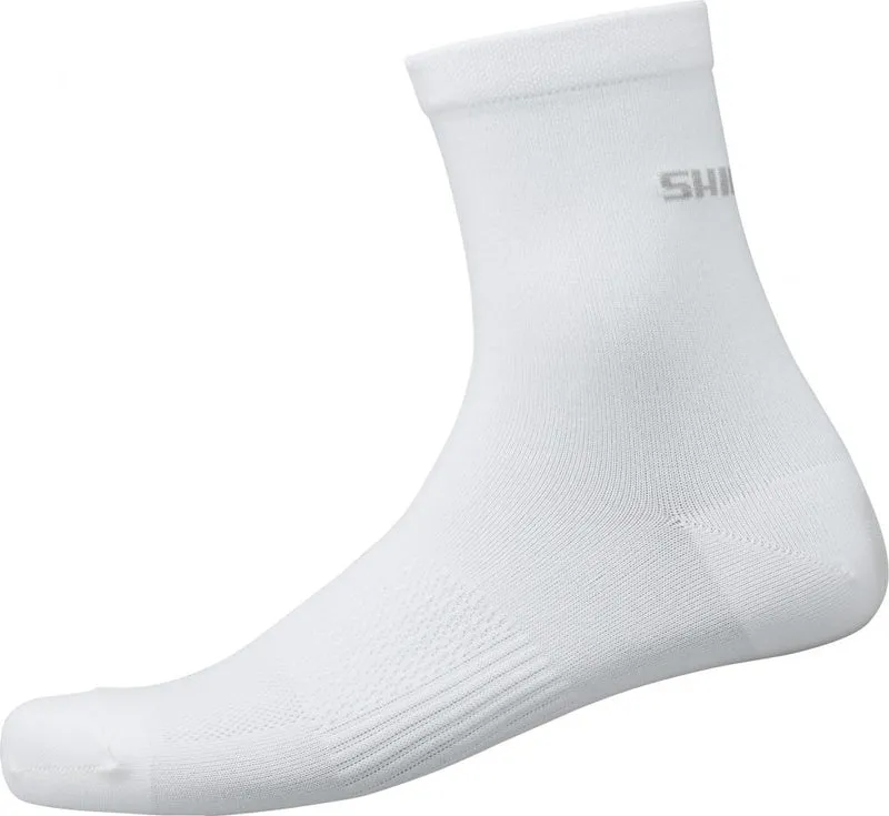 SHIMANO PERFORMANCE MID SOCKS WHITE Größe 41-42 WHITE - atmungsaktive Radsocken