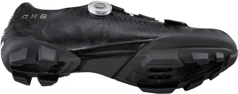 SHIMANO RX600 Fahrradschuhe - Herren/Damen Gravel SPD, Größe 42, Schwarz