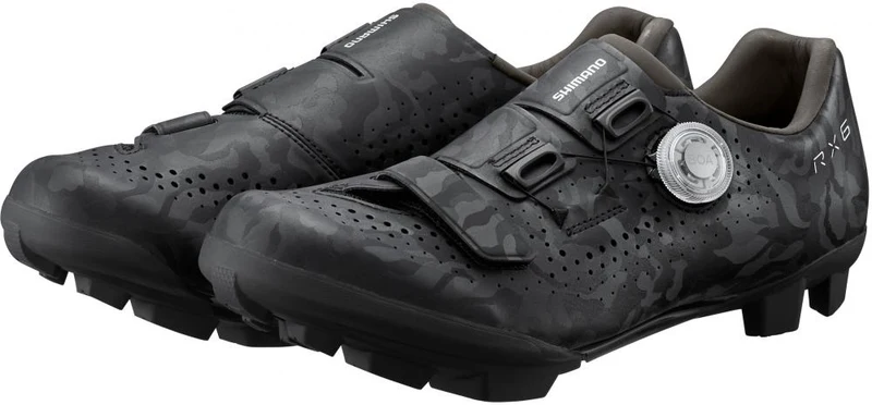 SHIMANO RX600 Fahrradschuhe - Herren/Damen Gravel SPD, Größe 47, Schwarz