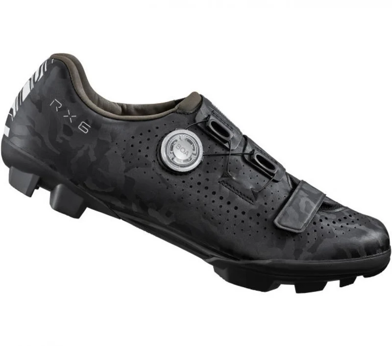 SHIMANO RX600 Fahrradschuhe - Herren/Damen Gravel SPD, Größe 47, Schwarz
