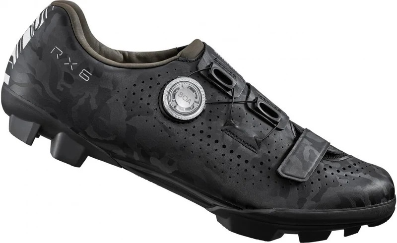 SHIMANO RX600 Fahrradschuhe - Herren/Damen Gravel SPD, Größe 46, Schwarz