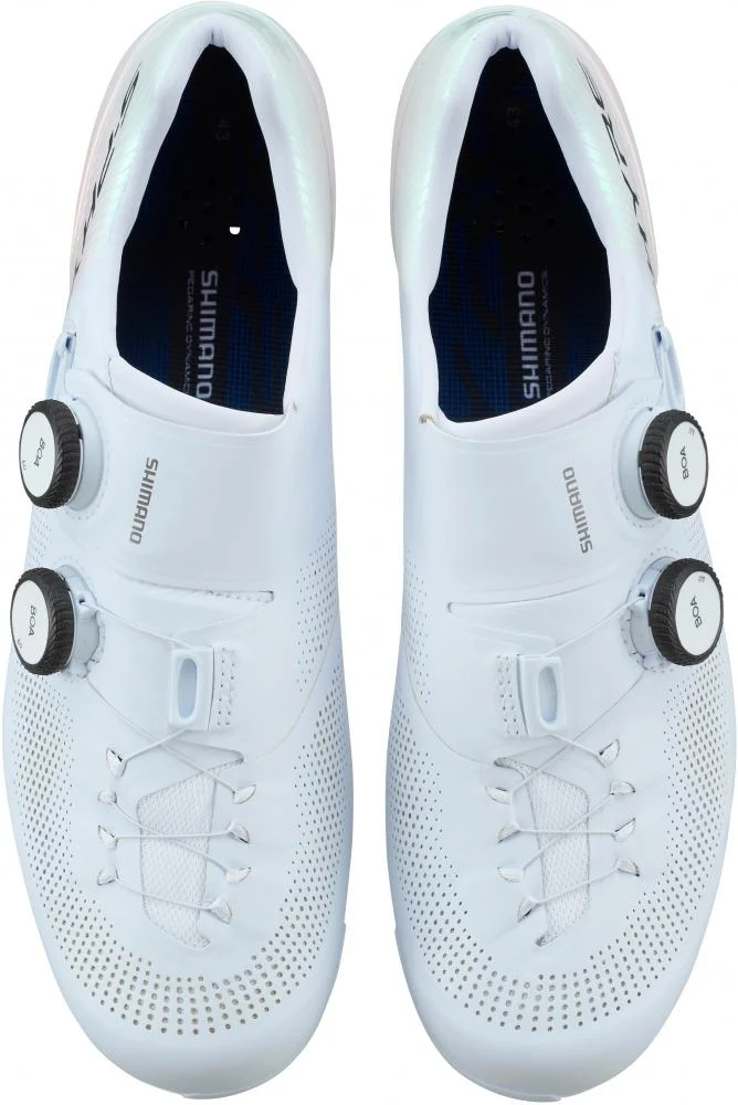 SHIMANO RC903 Rennradschuhe - SPD-SL, Damen/Herren, Wide, Größe 43, Weiß
