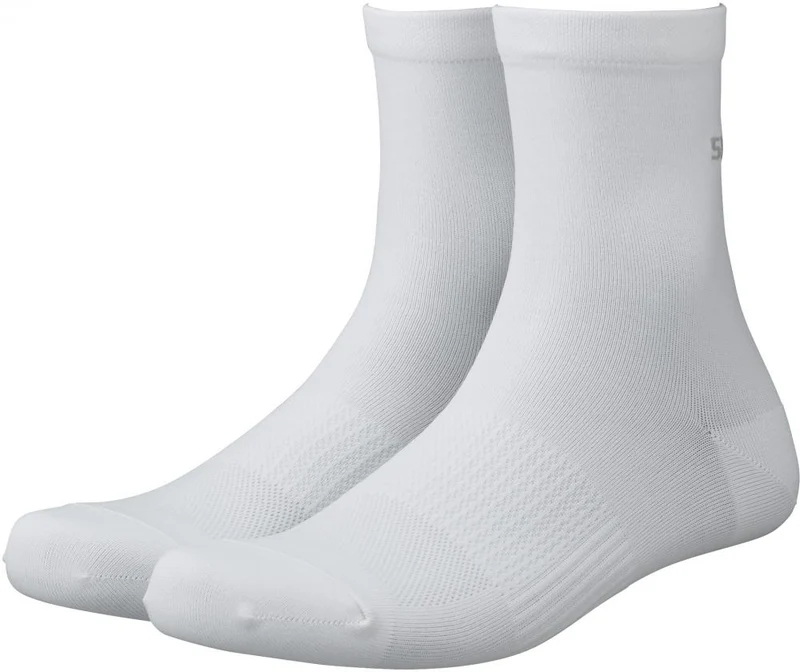 SHIMANO PERFORMANCE MID SOCKS WHITE Gr. S/M WHITE - atmungsaktive Radsocken