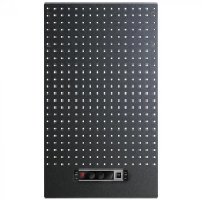 VAR Werkzeuglochwand MO-52230 mit Steckdose 1200 x 600 mm - flexible Organisation für die Werkstatt