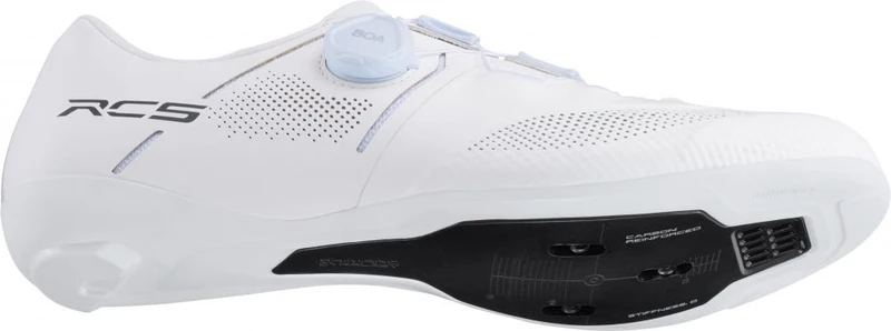 SHIMANO Fahrradschuhe RC503 Road SPD-SL Größe 47 Weiß - leichte Rennradschuhe mit BOA System