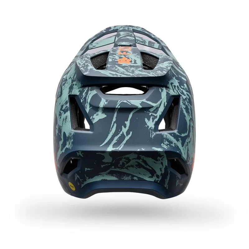 FOX Rampage Image Print Fullface-MTB-Helm Arctic Blue M 57-58 cm