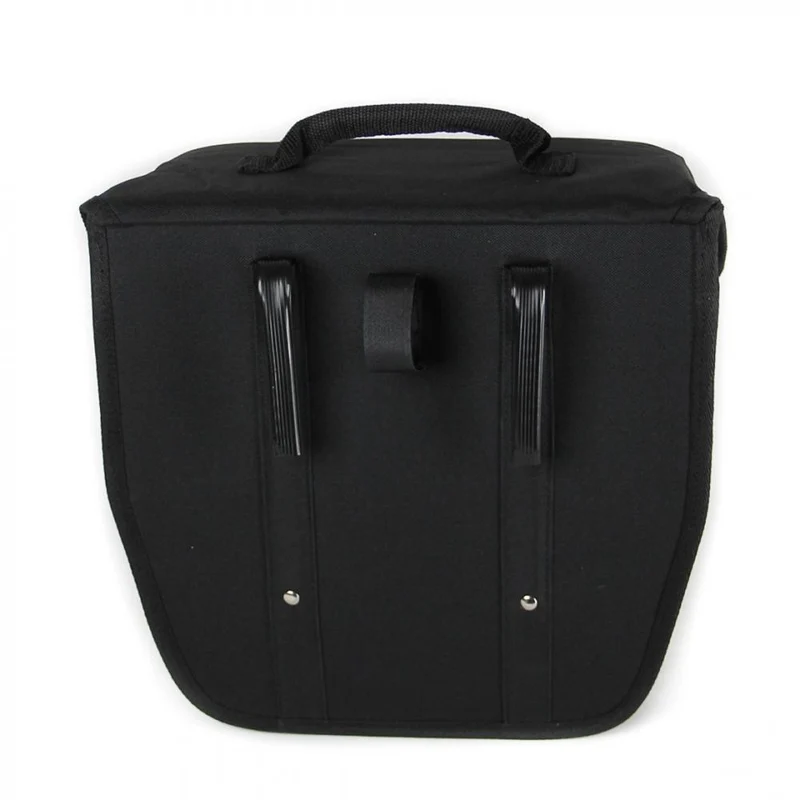 Haberland Einsteiger-Serie schwarz / silber - robuste Gepäckträgertasche für Alltag und Tour