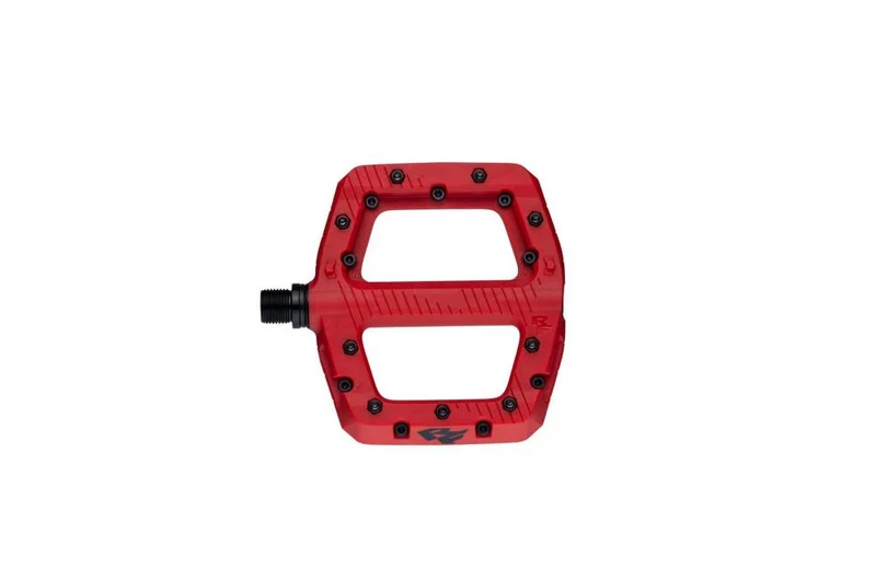 Race Face Chester Small Plattform-Pedal, red - robustes MTB-Pedal mit sicherem Grip