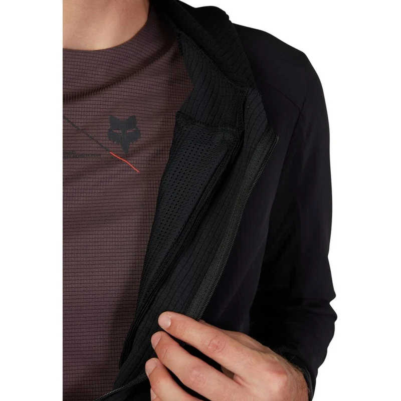 FOX Defend Thermal MTB-Hoodie Schwarz L mit Polartec Power Grid