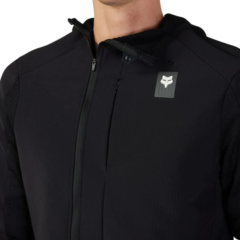 FOX Defend Thermal MTB-Hoodie Schwarz L mit Polartec Power Grid
