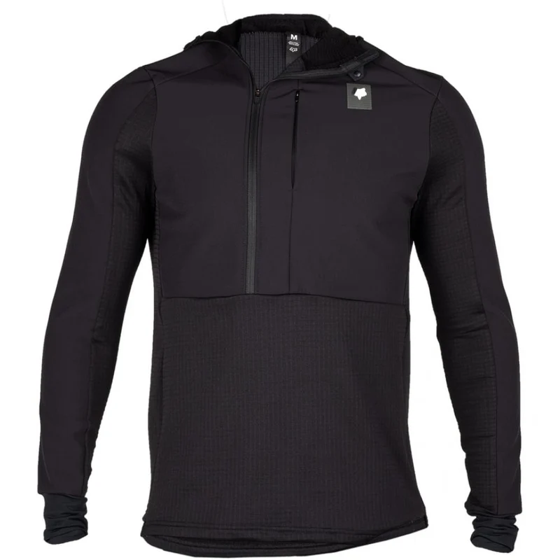FOX Defend Thermal MTB-Hoodie Schwarz XXL mit Polartec Power Grid
