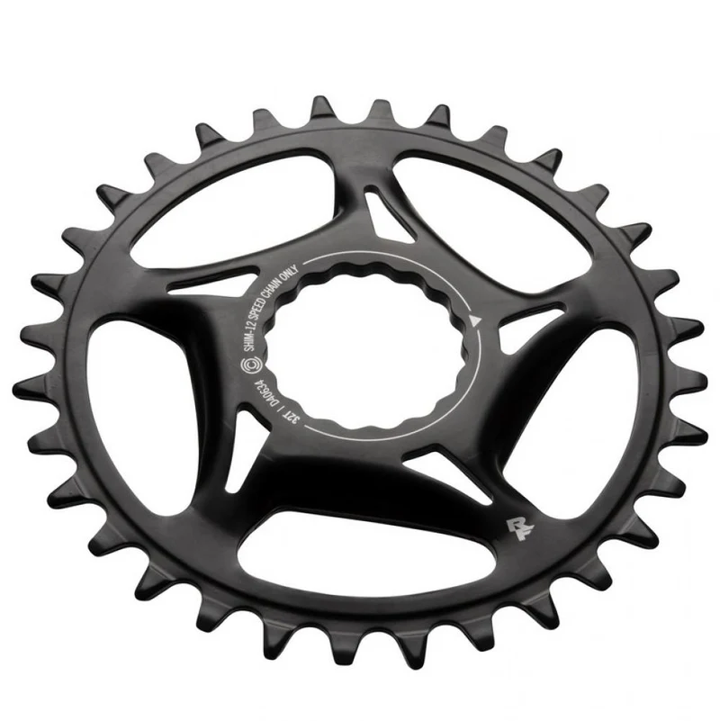 Race Face Cinch Direct Mount Stahl Kettenblatt 30T, 52 mm, schwarz - langlebige Performance für Shimano 12-fach