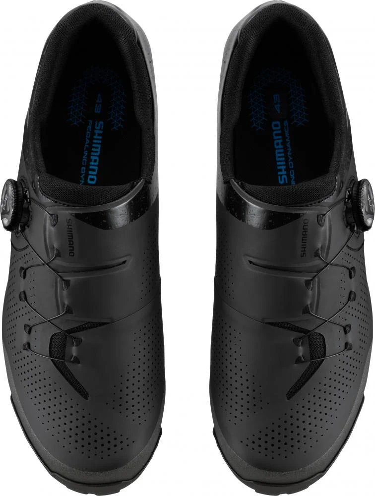 SHIMANO Fahrradschuhe XC302 Herren/Damen MTB SPD Fahrradschuhe Größe 47 breit Schwarz