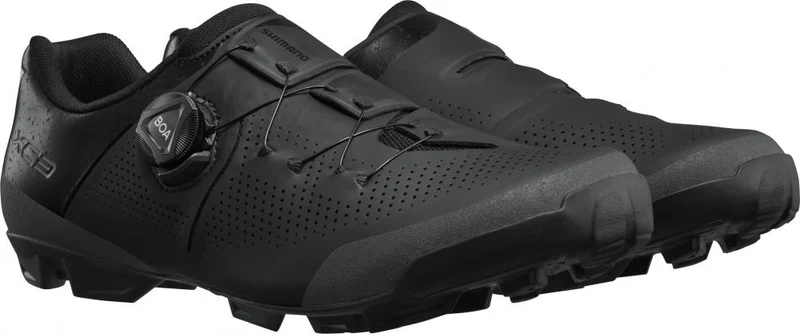 SHIMANO Fahrradschuhe XC302 Herren/Damen MTB SPD Typ Fahrradschuhe - Größe 49, Schwarz