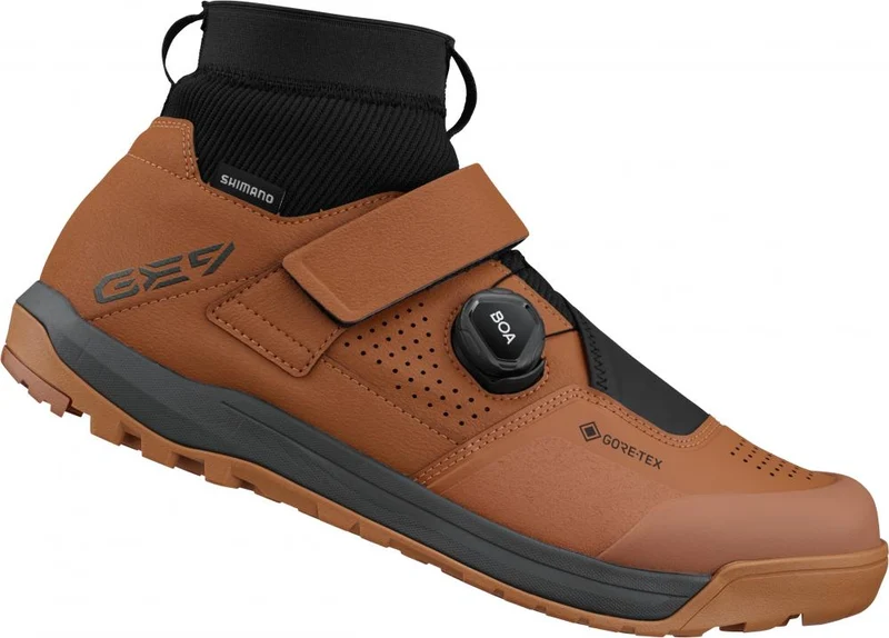 SHIMANO Fahrradschuhe GE900GTX Herren/Damen MTB SPD Größe 47 Braun Fahrradschuhe - GORE-TEX und BOA Verschluss