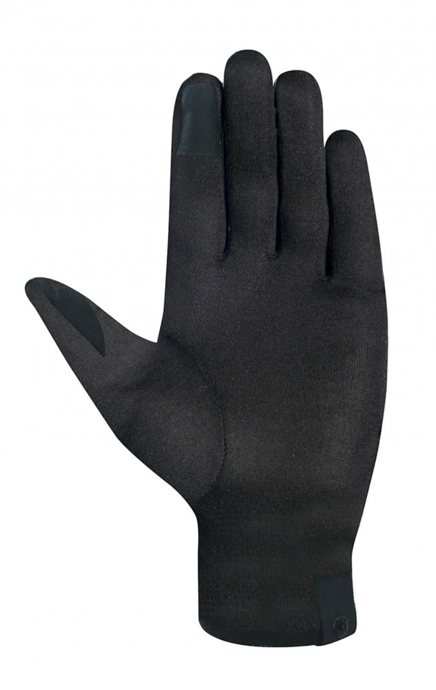 CHIBA New York Marathon - Thermostretch Radhandschuhe schwarz M, Touchfinger, reflektierend