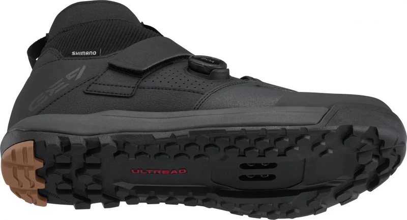 SHIMANO Fahrradschuhe GE900GTX Herren/Damen MTB SPD Größe 46 Schwarz - wasserdichter Gravity/Enduro Schuh