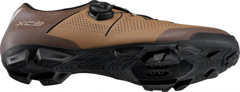 SHIMANO Fahrradschuhe XC302 Herren/Damen MTB SPD Größe 45 breit Braun Fahrradschuhe