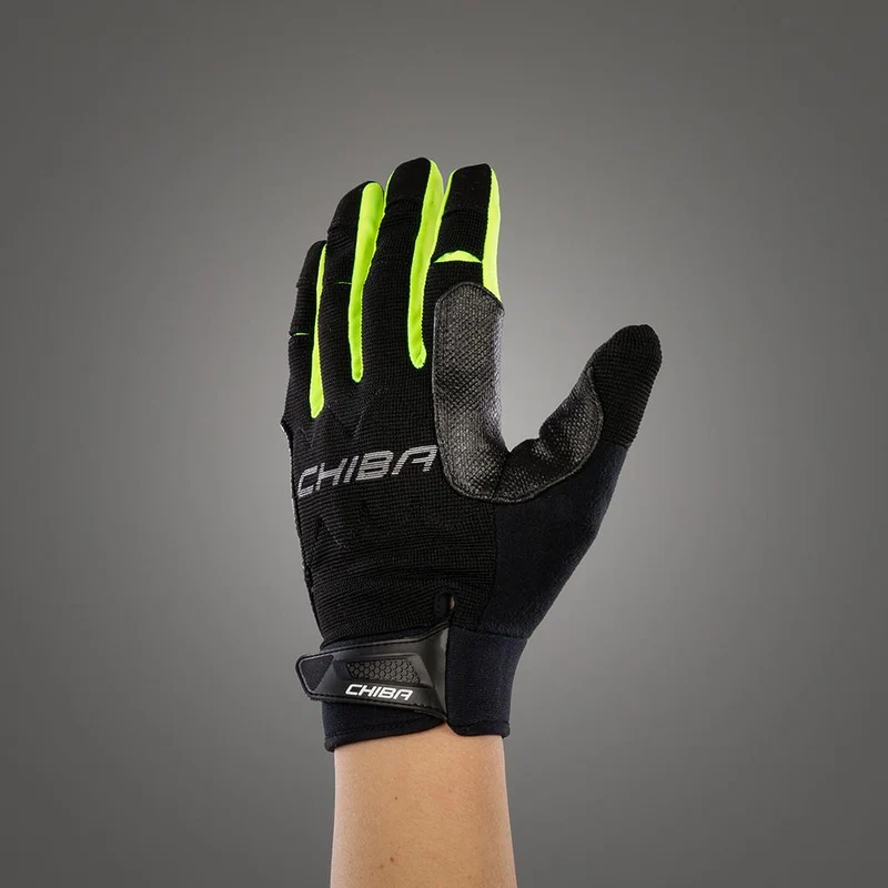 CHIBA Gel Protect Pro - Fahrrad-Handschuhe, XS, rot