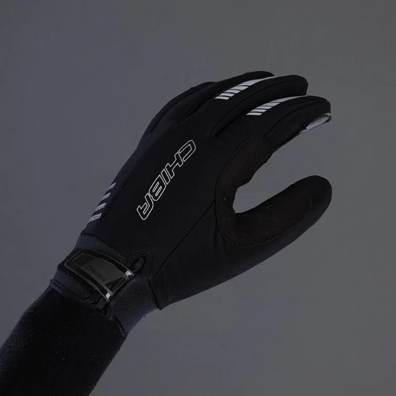 CHIBA Competition Plus - Radhandschuhe schwarz, Größe 8,5, winddicht & atmungsaktiv