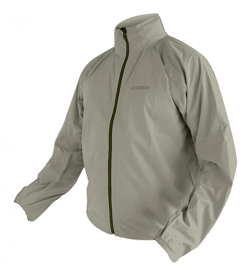 CHIBA Rainjacket - wasserdichte, atmungsaktive Rad-Regenjacke olive XL