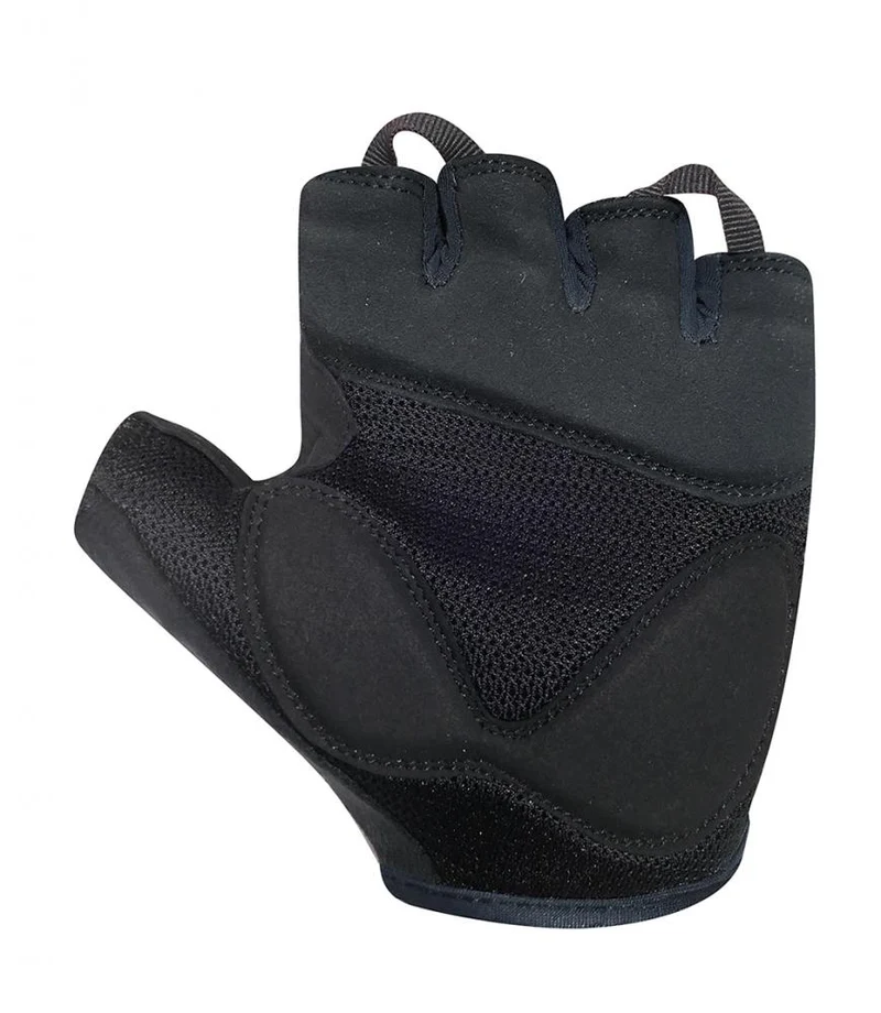 CHIBA Lady Gel - Radhandschuhe Damen, XS, schwarz/schwarz, Gelpolster & atmungsaktiv
