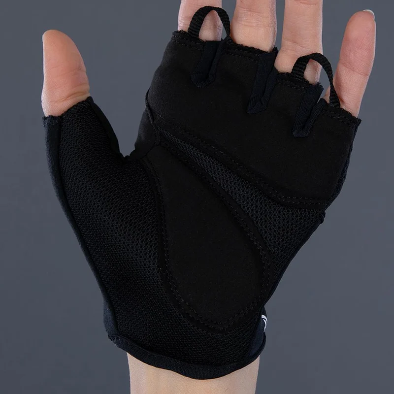 CHIBA Lady Gel - Radhandschuhe Damen, XS, schwarz/schwarz, Gelpolster & atmungsaktiv