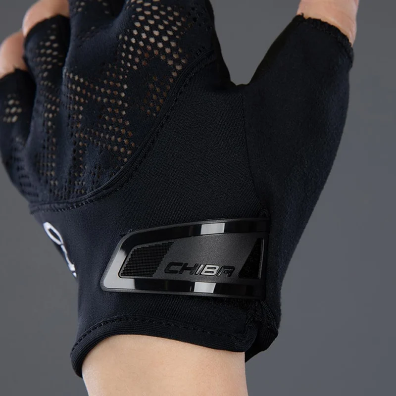 CHIBA Lady Gel - Radhandschuhe Damen, XS, schwarz/schwarz, Gelpolster & atmungsaktiv