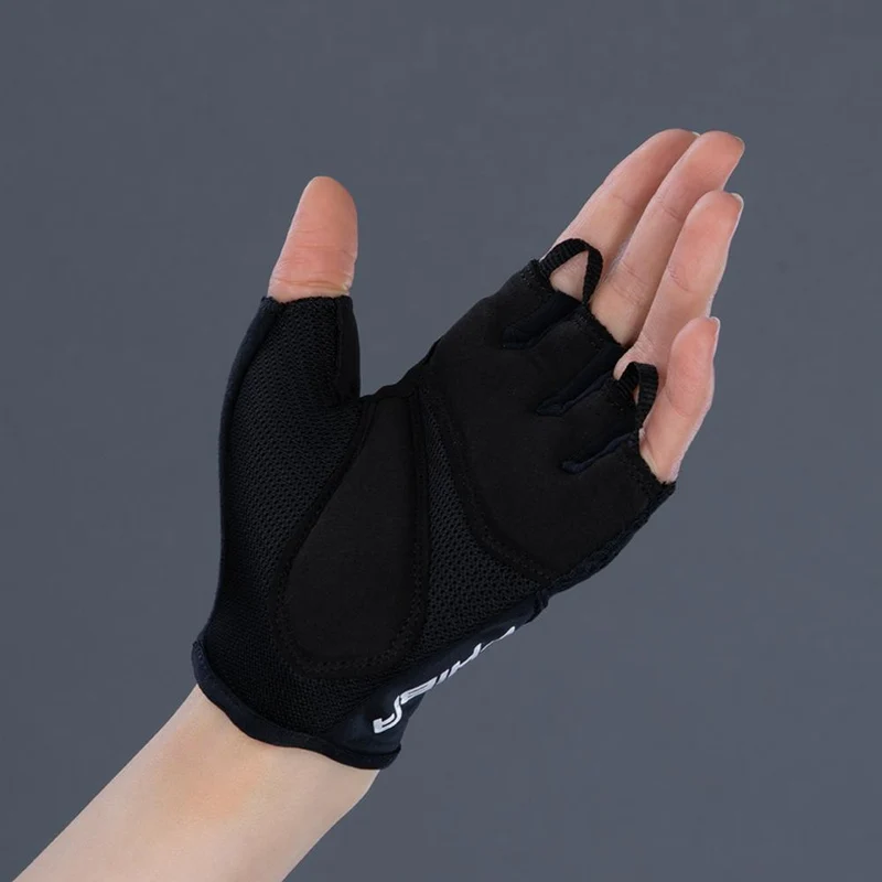 CHIBA Lady Gel - Radhandschuhe Damen, XS, schwarz/schwarz, Gelpolster & atmungsaktiv