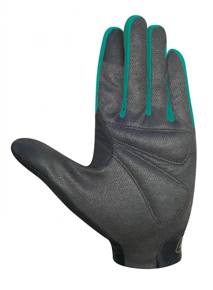 CHIBA Infinity - Radhandschuhe schwarz/petrol, S, atmungsaktiv, Touchfunktion