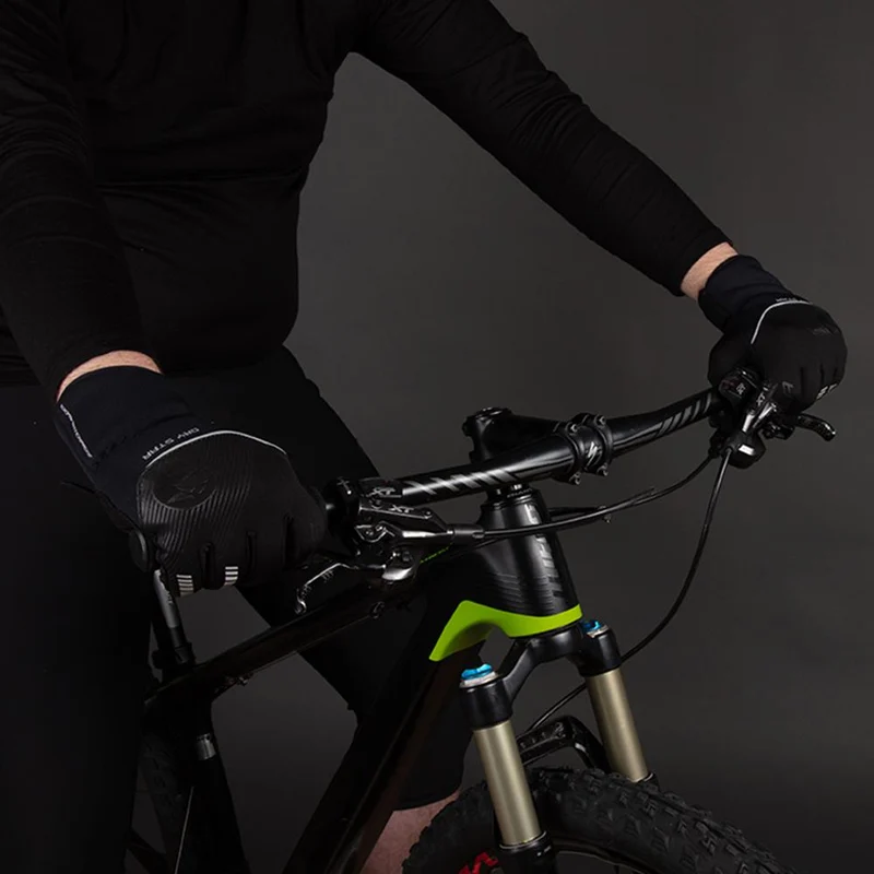 CHIBA Dry Star - wasserdichte Winter-Radhandschuhe, schwarz, Größe M