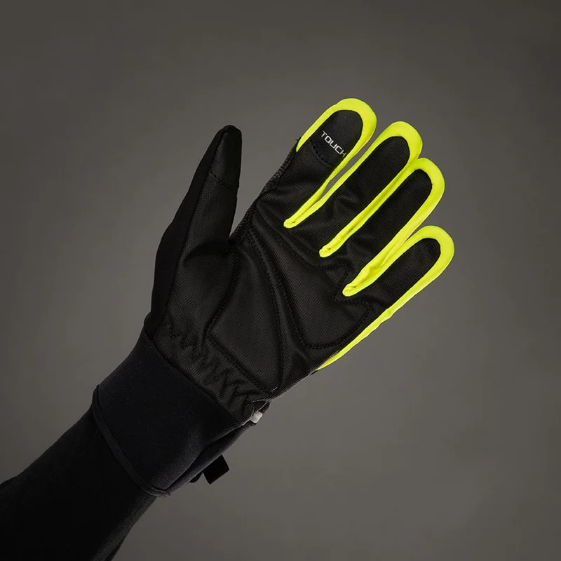 CHIBA Phantom - Winter Radhandschuhe XXL schwarz/neongelb, winddicht & touchfähig