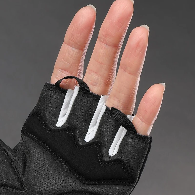 CHIBA BioXCell Lady - Damen Radhandschuhe schwarz, Größe M, gepolstert