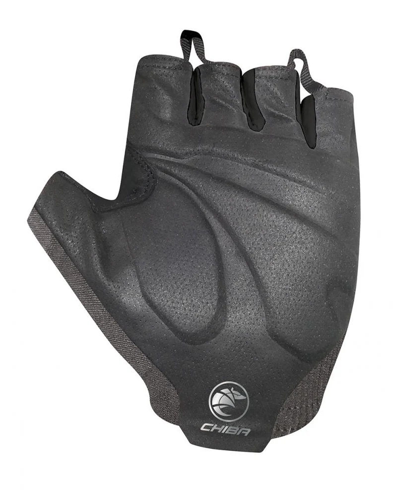 CHIBA Evolution - Radhandschuhe dunkelgrau, Größe S, atmungsaktiv, leicht, ohne Klett