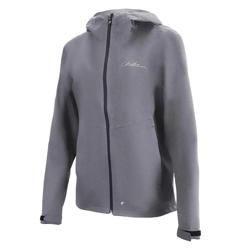 CHIBA Rainjacket Damen - wasserdicht, winddicht, atmungsaktiv, XS, hellgrau