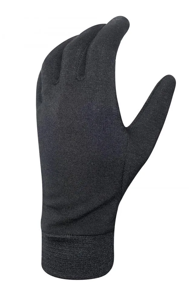 CHIBA Seiden Handschuh - Unterziehhandschuh schwarz, S, warm & leicht