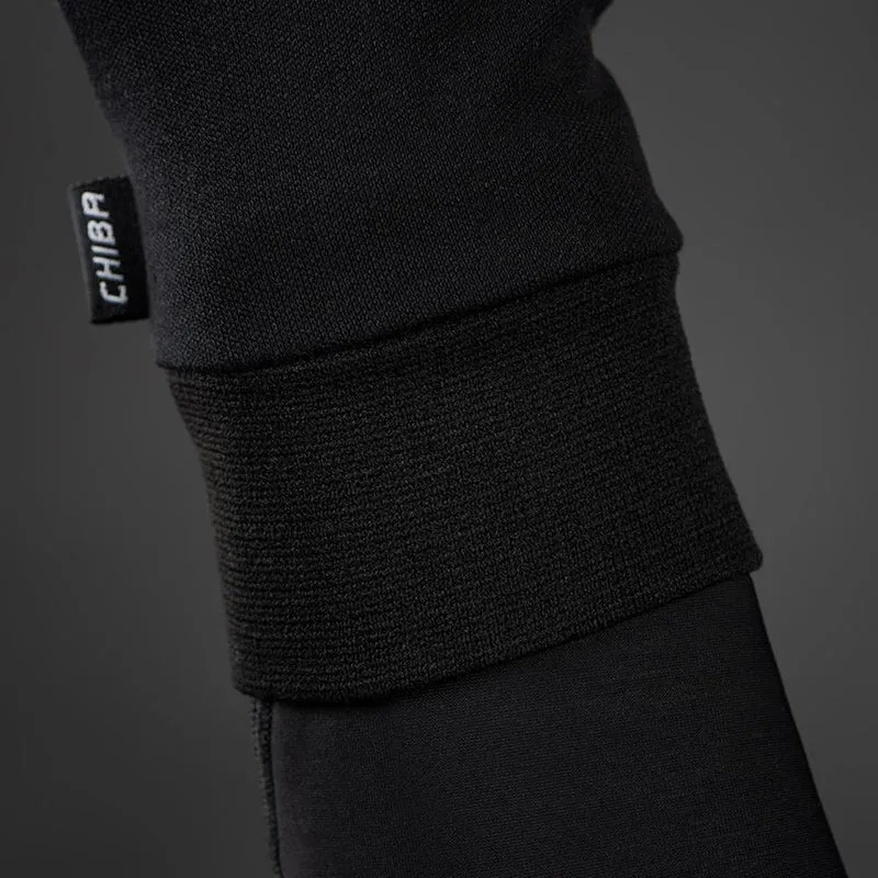 CHIBA Seiden Handschuh - Unterziehhandschuh schwarz, S, warm & leicht